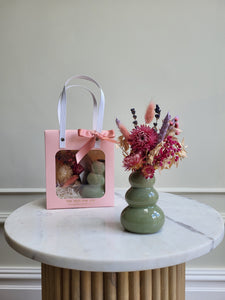 Gift set - Vase & Mini bunch